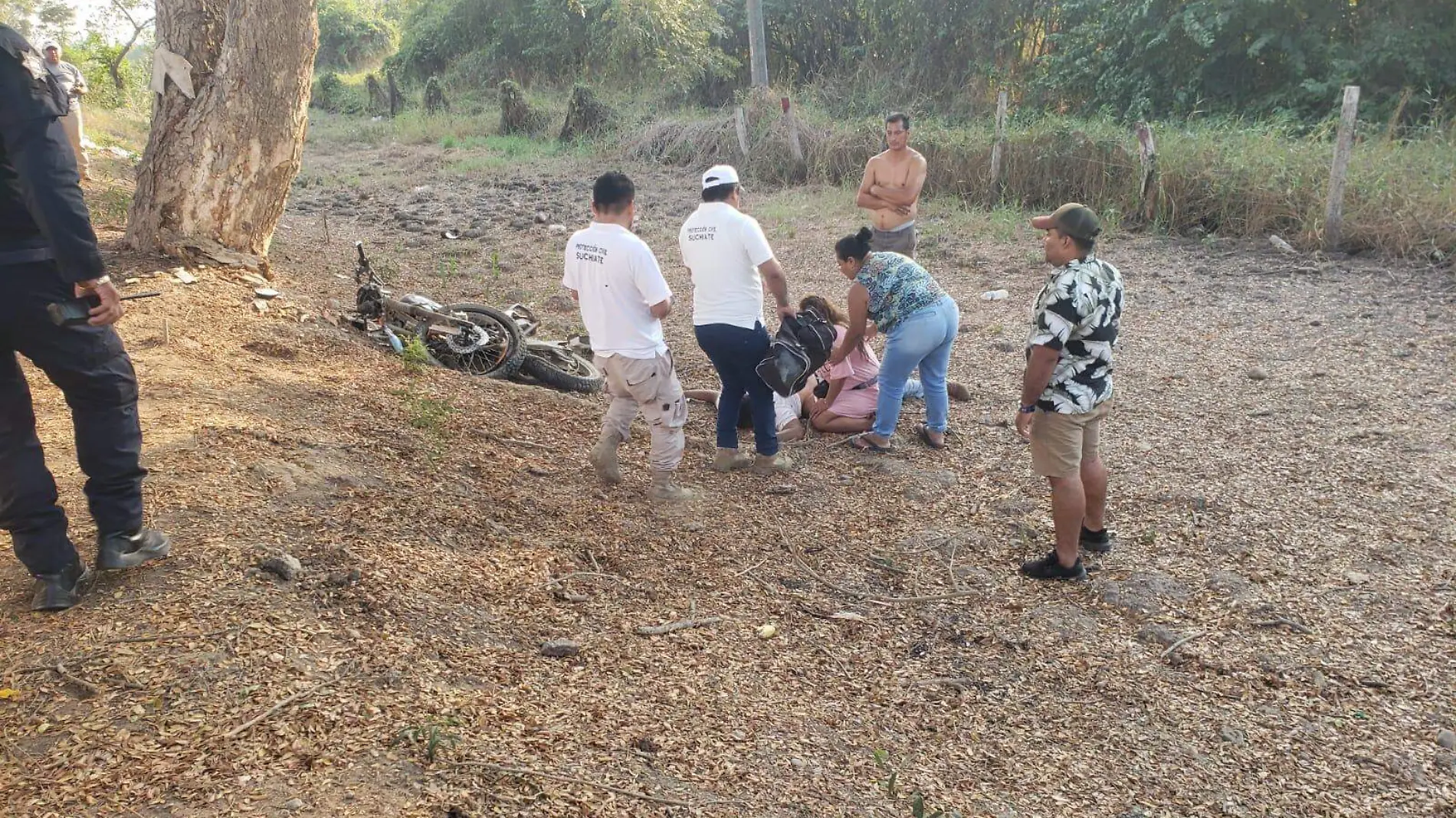 accidente de motociclista